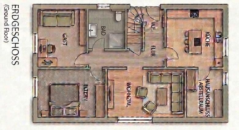 Prodej domu 140 m², pozemek 571 m², Hoffmannstraße 39, Ostrhauderfehn, Dolní Sasko Prodej domu 140 m², pozemek 571 m², Hoffmannstraße 39, Ostrhauderfehn, Dolní Sasko