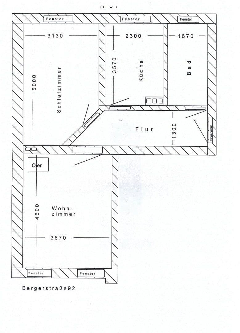 Pronájem bytu 2+1 55 m², Bergerstraße, Eberswalde, Braniborsko Pronájem bytu 2+1 55 m², Bergerstraße, Eberswalde, Braniborsko