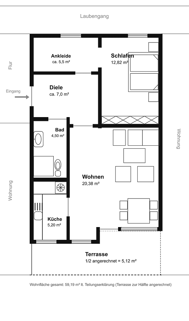 Prodej bytu 2+1 60 m², Rehhofstr. 142, Nürnberg, Bavorsko Prodej bytu 2+1 60 m², Rehhofstr. 142, Nürnberg, Bavorsko