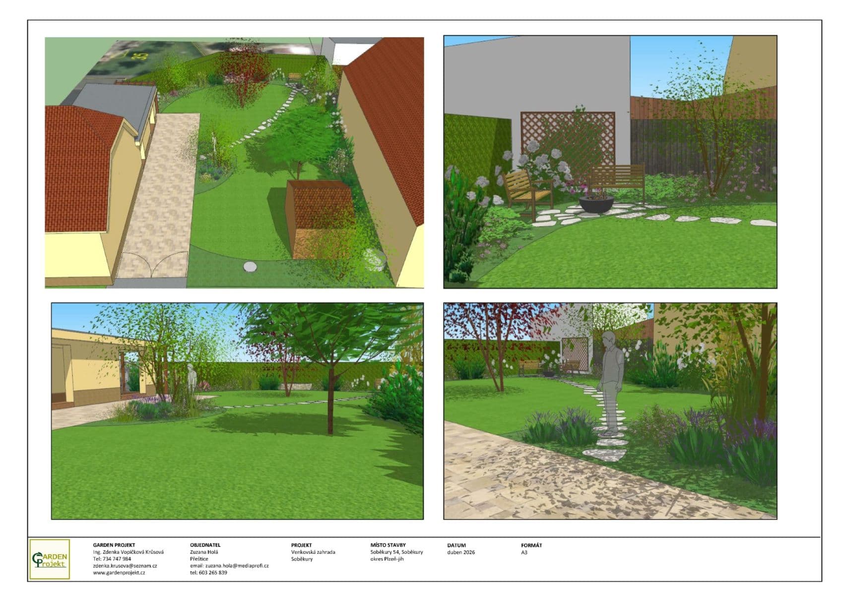 Pronájem domu 117 m², pozemek 286 m², Soběkury, Plzeňský kraj Pronájem domu 117 m², pozemek 286 m², Soběkury, Plzeňský kraj