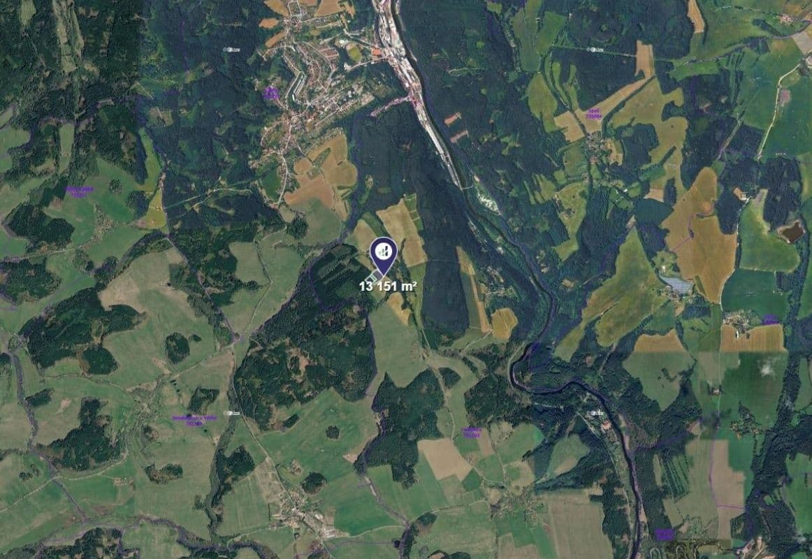 Prodej pozemku 4.384 m², Větřní, Jihočeský kraj Prodej pozemku 4.384 m², Větřní, Jihočeský kraj