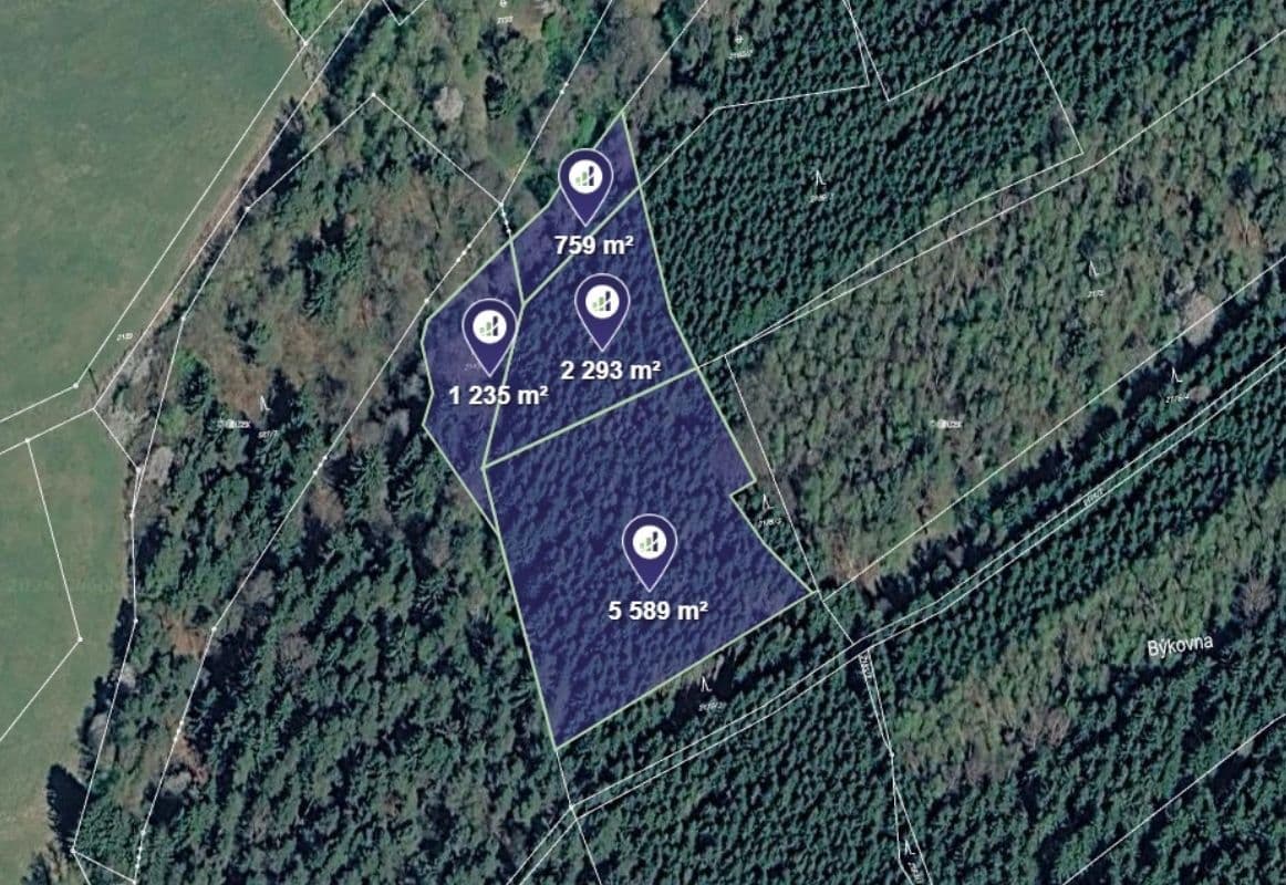 Prodej pozemku 3.292 m², Větřní, Jihočeský kraj Prodej pozemku 3.292 m², Větřní, Jihočeský kraj