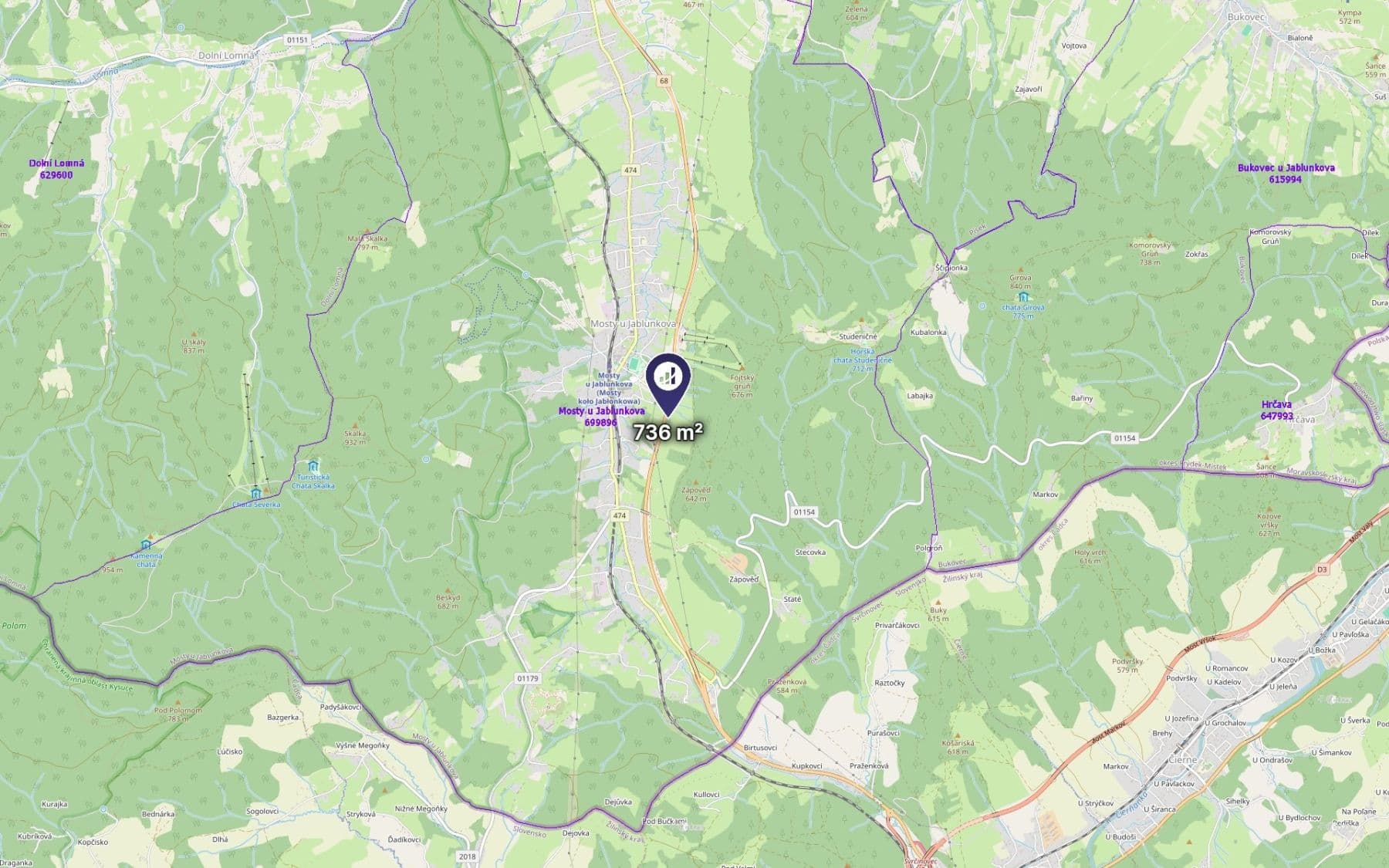 Prodej pozemku 368 m², Mosty u Jablunkova, Moravskoslezský kraj Prodej pozemku 368 m², Mosty u Jablunkova, Moravskoslezský kraj