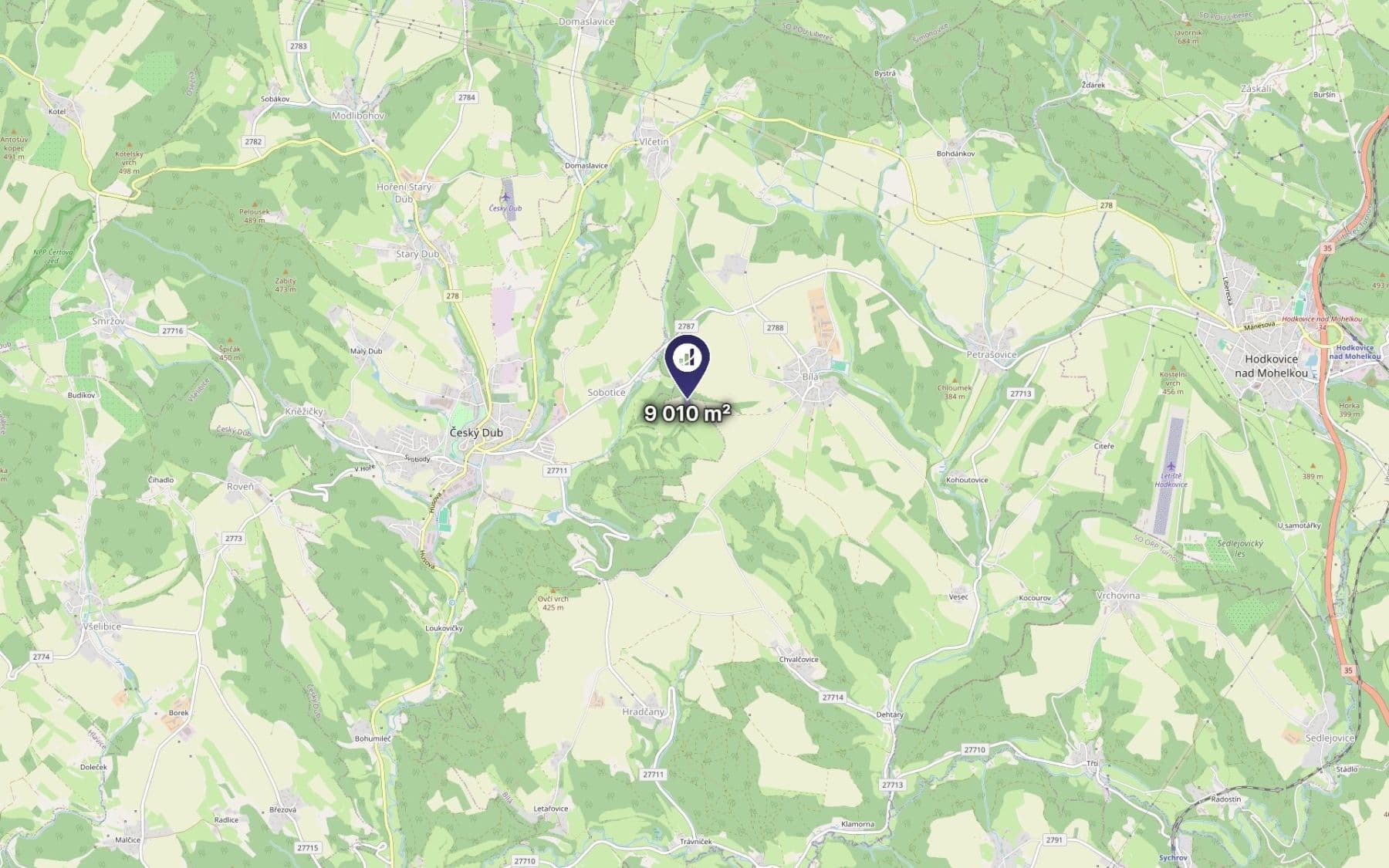 Prodej pozemku 1.126 m², Český Dub, Liberecký kraj Prodej pozemku 1.126 m², Český Dub, Liberecký kraj