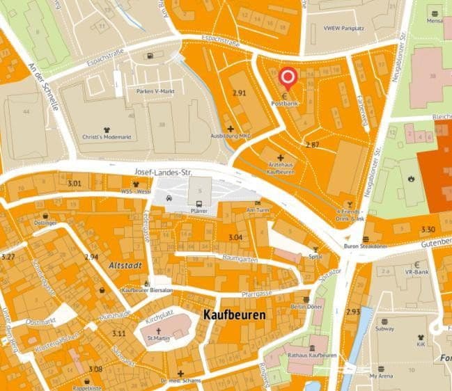 Pronájem bytu 3+1 82 m², Alte Weberei 14, Kaufbeuren, Bavorsko Pronájem bytu 3+1 82 m², Alte Weberei 14, Kaufbeuren, Bavorsko