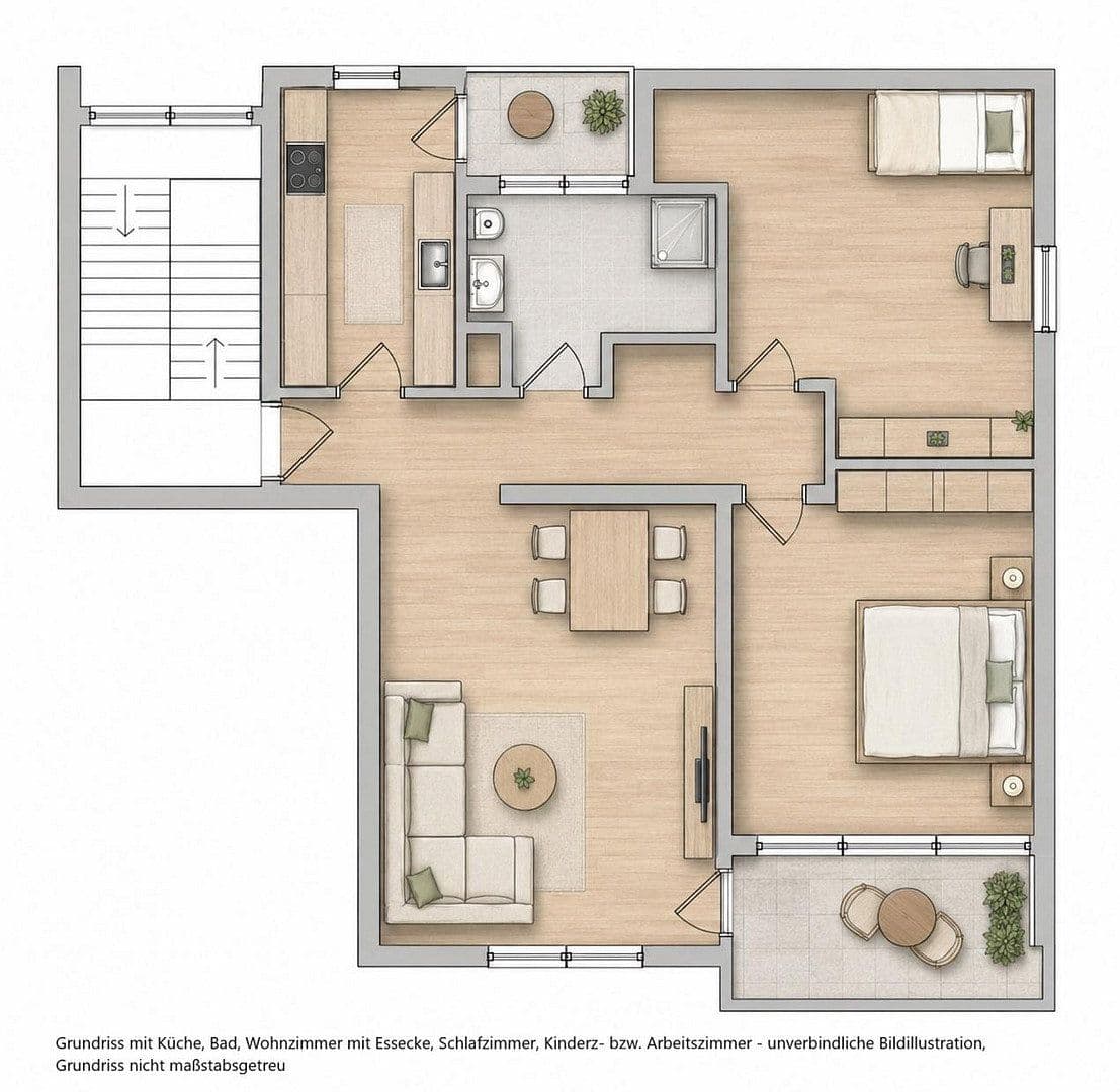 Prodej bytu 3+1 76 m², Vaihingen an der Enz, Bádensko-Württembersko Prodej bytu 3+1 76 m², Vaihingen an der Enz, Bádensko-Württembersko