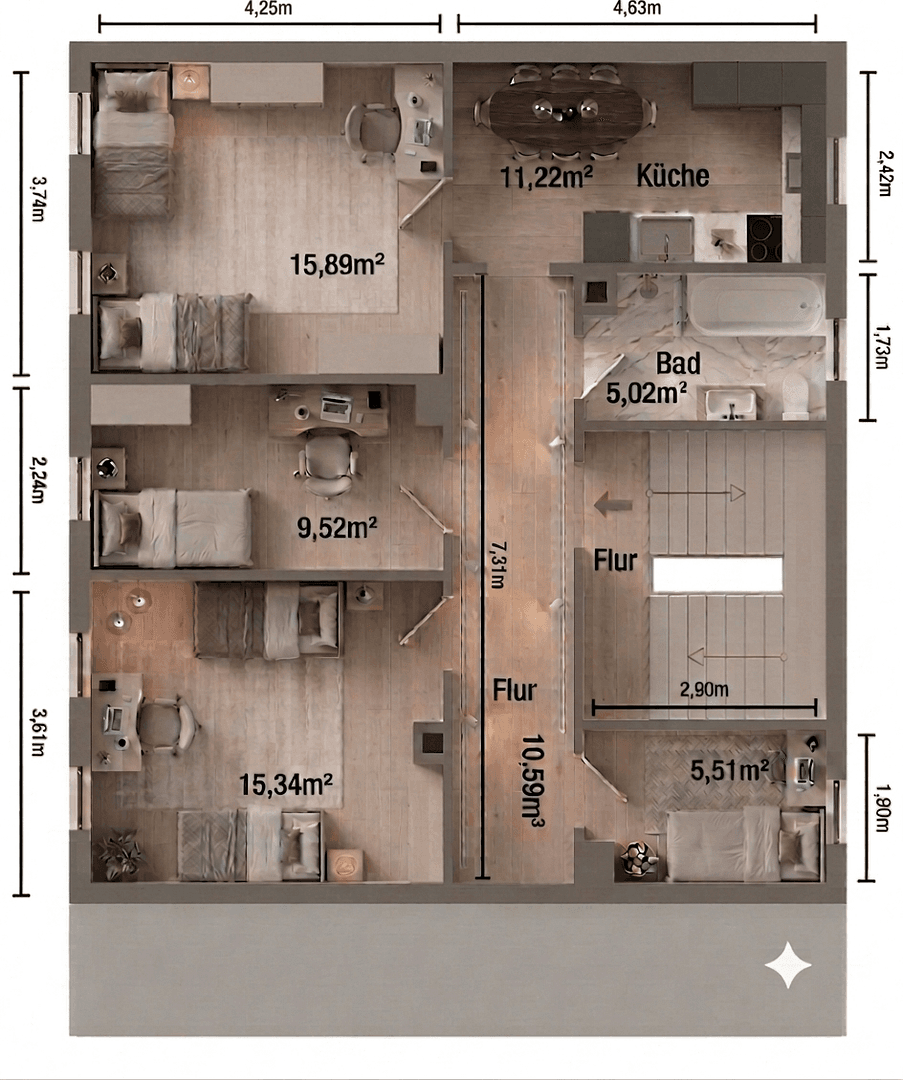 Pronájem bytu 4+1 74 m², Lindenthaler Hauptstraße 79, Leipzig, Sasko Pronájem bytu 4+1 74 m², Lindenthaler Hauptstraße 79, Leipzig, Sasko