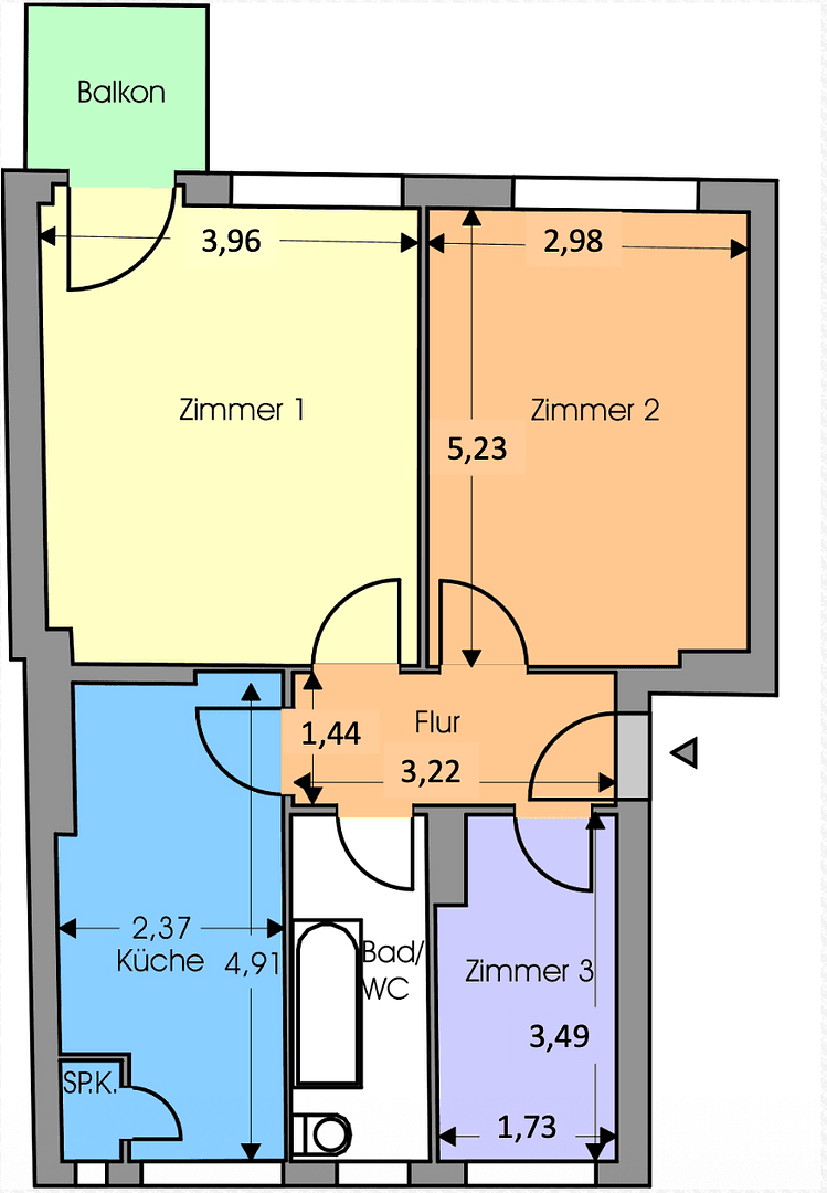 Prodej bytu 2+kk 61 m², Berlin, Berlín Prodej bytu 2+kk 61 m², Berlin, Berlín