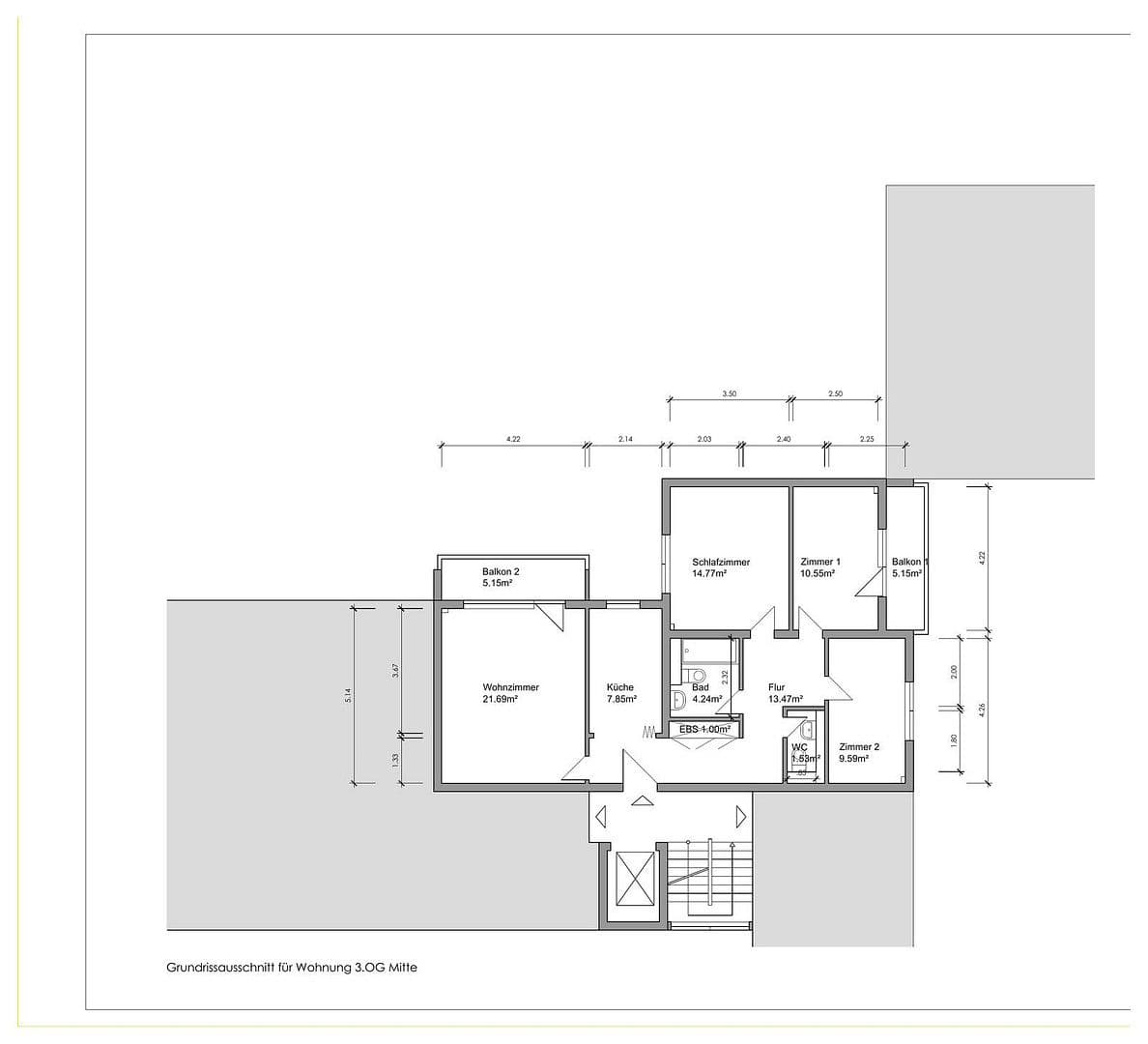 Pronájem bytu 4+1 89 m², Michelstädter Weg 5, Dietzenbach, Hessen Pronájem bytu 4+1 89 m², Michelstädter Weg 5, Dietzenbach, Hessen