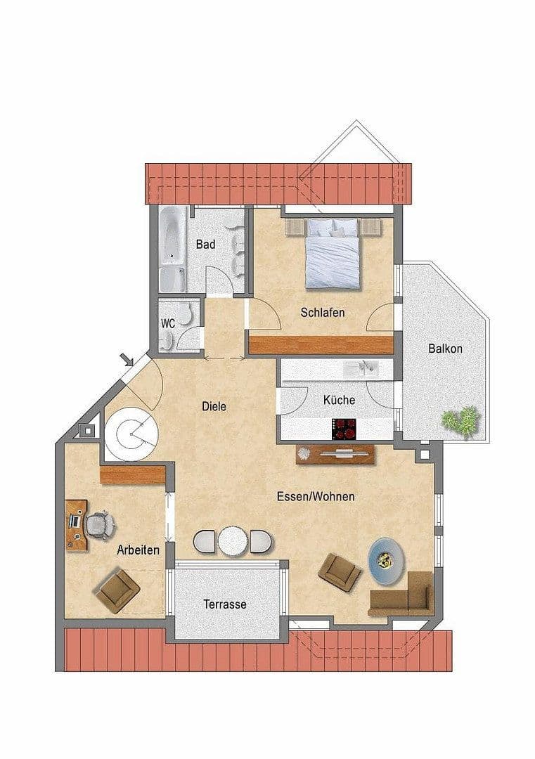 Prodej bytu 3+kk 117 m², Stuttgart, Bádensko-Württembersko Prodej bytu 3+kk 117 m², Stuttgart, Bádensko-Württembersko