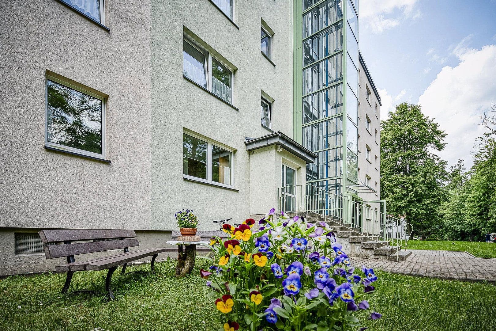 Pronájem bytu 1+1 30 m², Am Plan 38G, Drebach, Sasko Pronájem bytu 1+1 30 m², Am Plan 38G, Drebach, Sasko