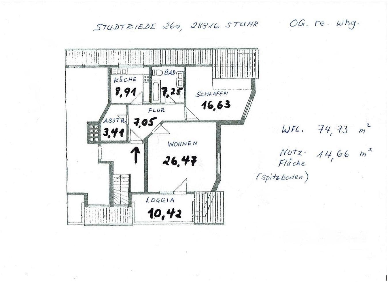Prodej bytu 2+1 75 m², Studtriede 26a, Stuhr, Dolní Sasko Prodej bytu 2+1 75 m², Studtriede 26a, Stuhr, Dolní Sasko