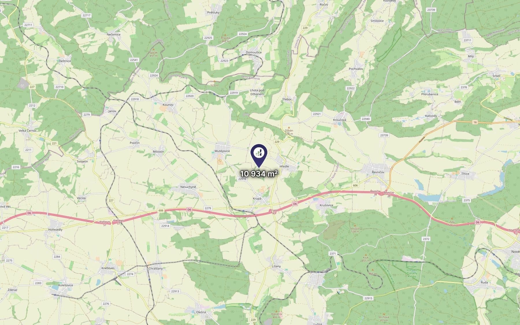Prodej pozemku 1.215 m², Krupá, Středočeský kraj Prodej pozemku 1.215 m², Krupá, Středočeský kraj