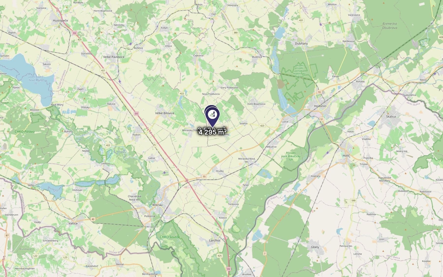 Prodej pozemku 979 m², Prušánky, Jihomoravský kraj Prodej pozemku 979 m², Prušánky, Jihomoravský kraj