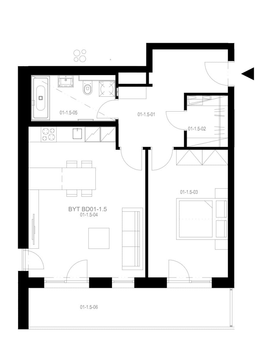 Pronájem bytu 2+kk 62 m², U Engerthu, Kladno, Středočeský kraj Pronájem bytu 2+kk 62 m², U Engerthu, Kladno, Středočeský kraj