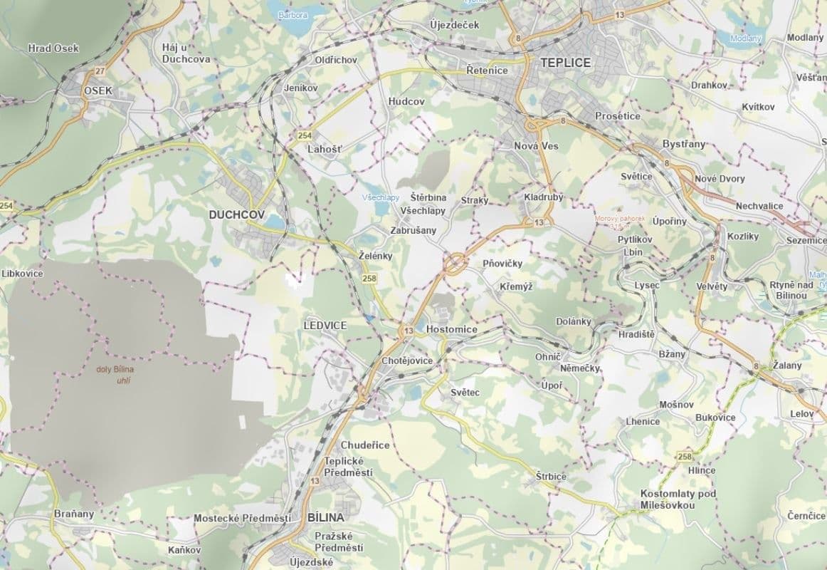 Prodej pozemku 13.499 m², Hostomice, Ústecký kraj Prodej pozemku 13.499 m², Hostomice, Ústecký kraj