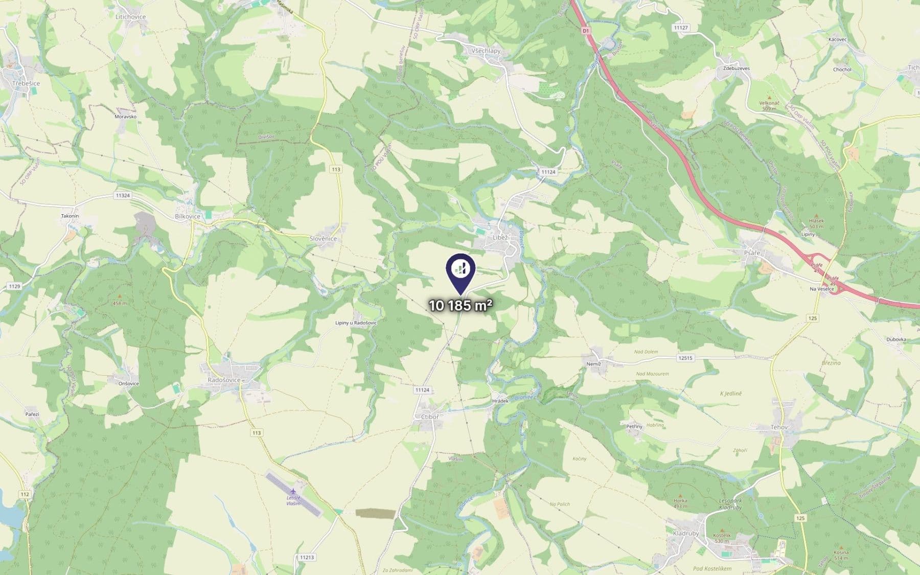 Prodej pozemku 10.185 m², Libež, Středočeský kraj Prodej pozemku 10.185 m², Libež, Středočeský kraj