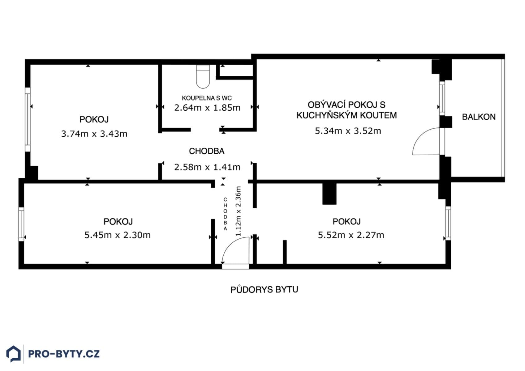 Prodej bytu 4+kk 71 m², Hekrova, Praha, Praha Prodej bytu 4+kk 71 m², Hekrova, Praha, Praha