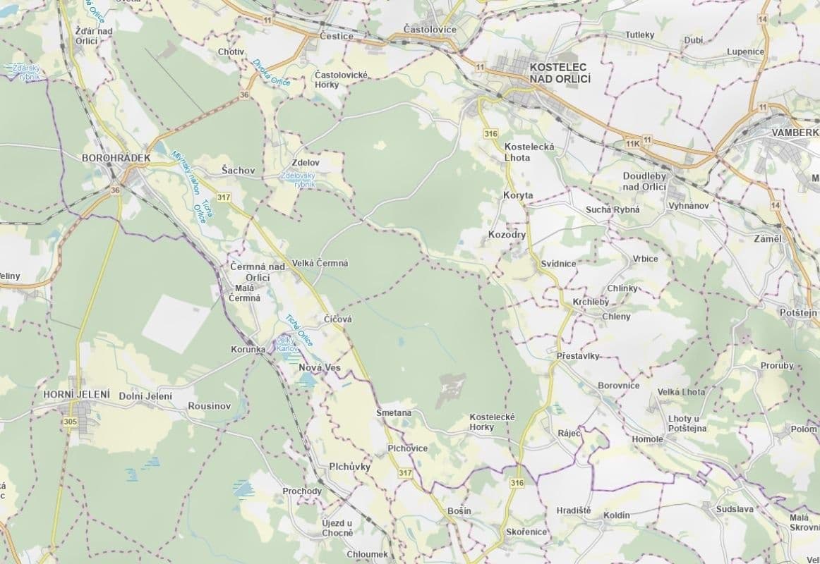 Prodej pozemku 5.119 m², Plchovice, Pardubický kraj Prodej pozemku 5.119 m², Plchovice, Pardubický kraj