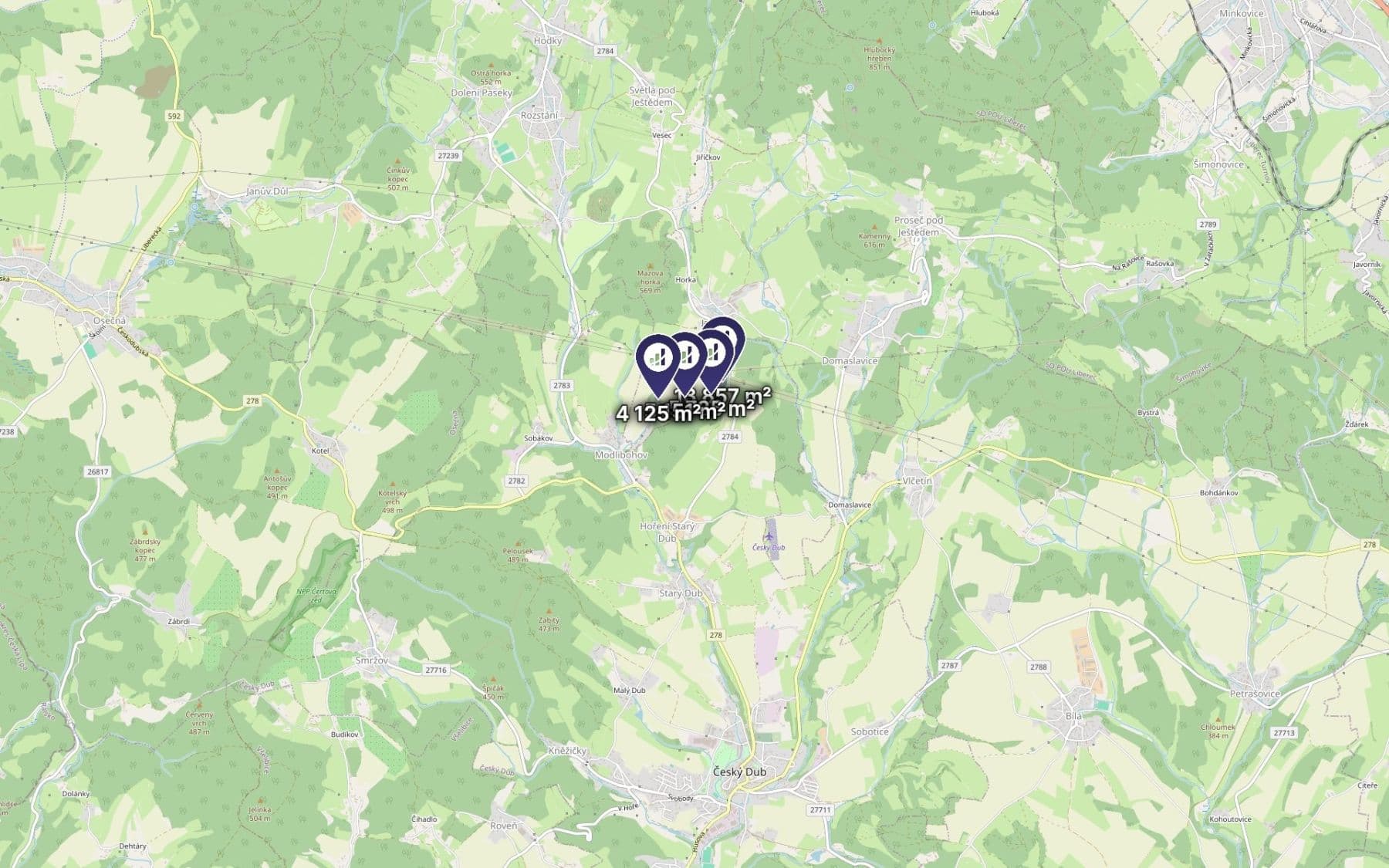 Prodej pozemku 14.459 m², Proseč pod Ještědem, Liberecký kraj Prodej pozemku 14.459 m², Proseč pod Ještědem, Liberecký kraj