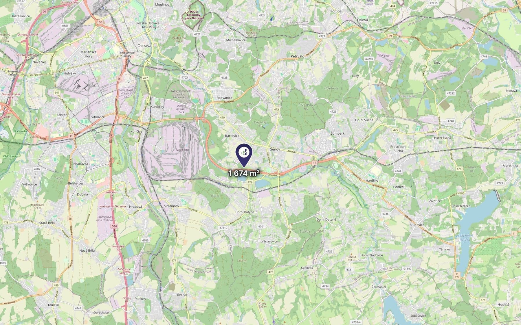 Prodej pozemku 1.674 m², Ostrava, Moravskoslezský kraj Prodej pozemku 1.674 m², Ostrava, Moravskoslezský kraj