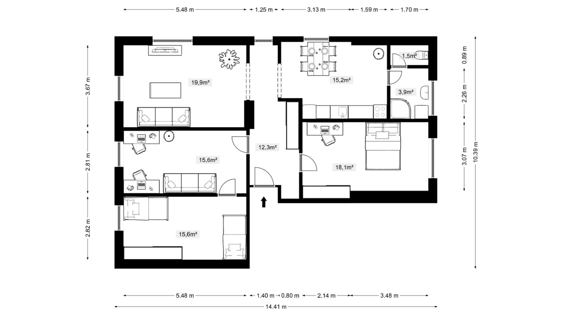 Pronájem bytu 4+1 107 m², Dalibora z Myšlína, Doksy, Liberecký kraj Pronájem bytu 4+1 107 m², Dalibora z Myšlína, Doksy, Liberecký kraj
