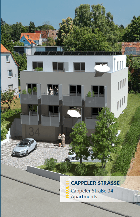 Pronájem bytu 1+1 29 m², Cappeler Straße 34, Marburg, Hessen Pronájem bytu 1+1 29 m², Cappeler Straße 34, Marburg, Hessen