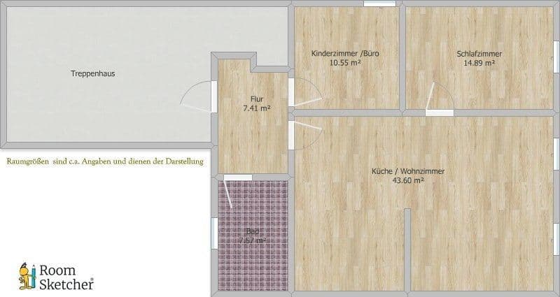 Pronájem bytu 3+1 85 m², Tribseer Straße 10, Stralsund, Mecklenburg-Vorpommern Pronájem bytu 3+1 85 m², Tribseer Straße 10, Stralsund, Mecklenburg-Vorpommern