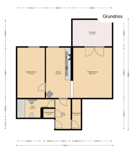 Pronájem bytu 2+1 70 m², Zur Aktien 6, Ilmenava, Durynsko Pronájem bytu 2+1 70 m², Zur Aktien 6, Ilmenava, Durynsko