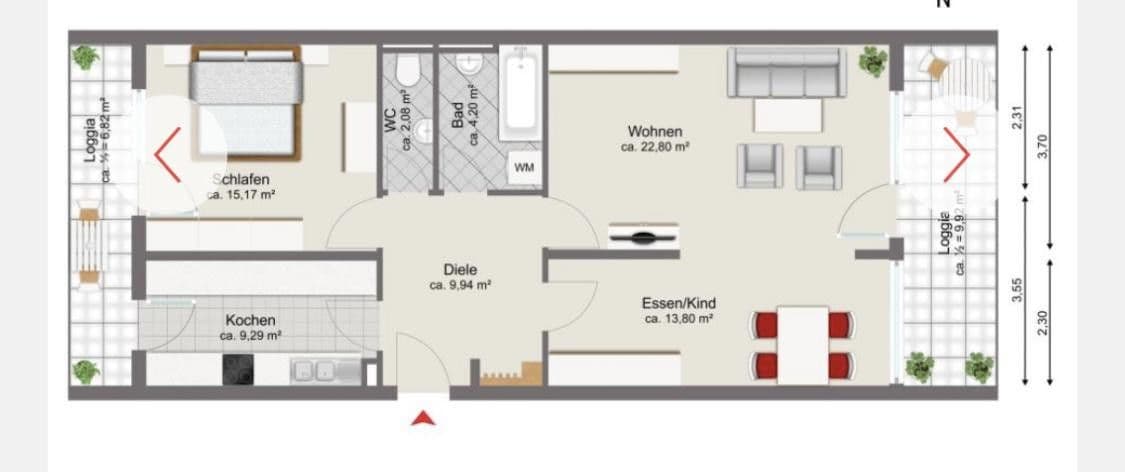 Prodej bytu 3+1 87 m², Wilhelm-Hauff-Str.31, Augsburg, Bavorsko Prodej bytu 3+1 87 m², Wilhelm-Hauff-Str.31, Augsburg, Bavorsko