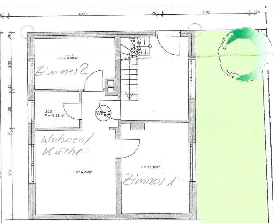 Pronájem bytu 3+1 40 m², Hemhofen, Bavorsko Pronájem bytu 3+1 40 m², Hemhofen, Bavorsko