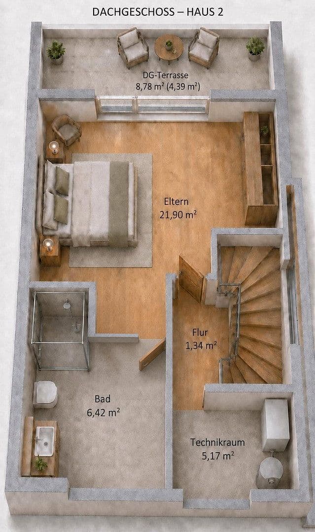 Prodej domu 144 m², pozemek 140 m², Nauheim, Hessen Prodej domu 144 m², pozemek 140 m², Nauheim, Hessen