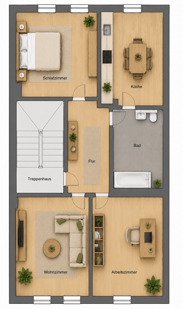 Pronájem bytu 3+1 70 m², Cáchy, Severní Porýní-Vestfálsko Pronájem bytu 3+1 70 m², Cáchy, Severní Porýní-Vestfálsko