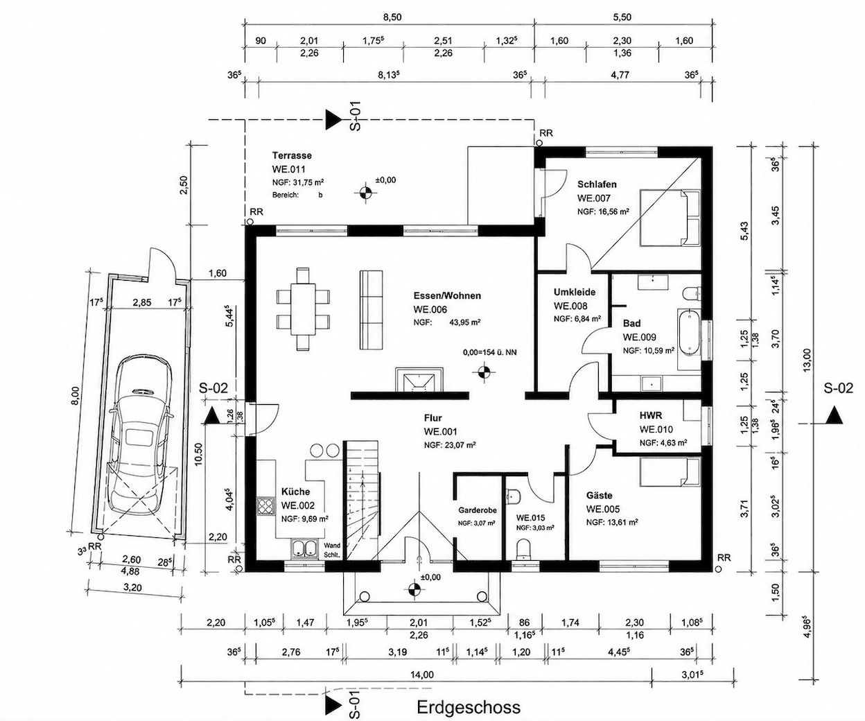 Prodej domu 146 m², pozemek 903 m², Witten, Severní Porýní-Vestfálsko Prodej domu 146 m², pozemek 903 m², Witten, Severní Porýní-Vestfálsko