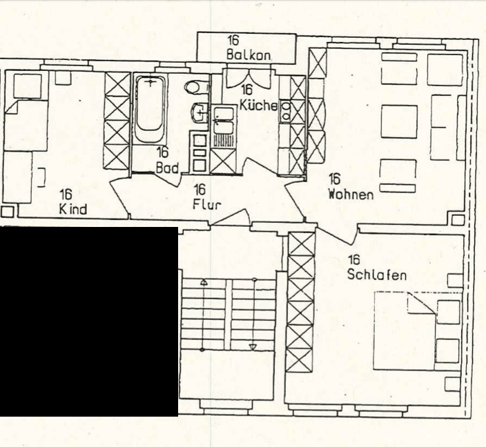 Prodej bytu 3+1 61 m², Nürnberg, Bavorsko Prodej bytu 3+1 61 m², Nürnberg, Bavorsko