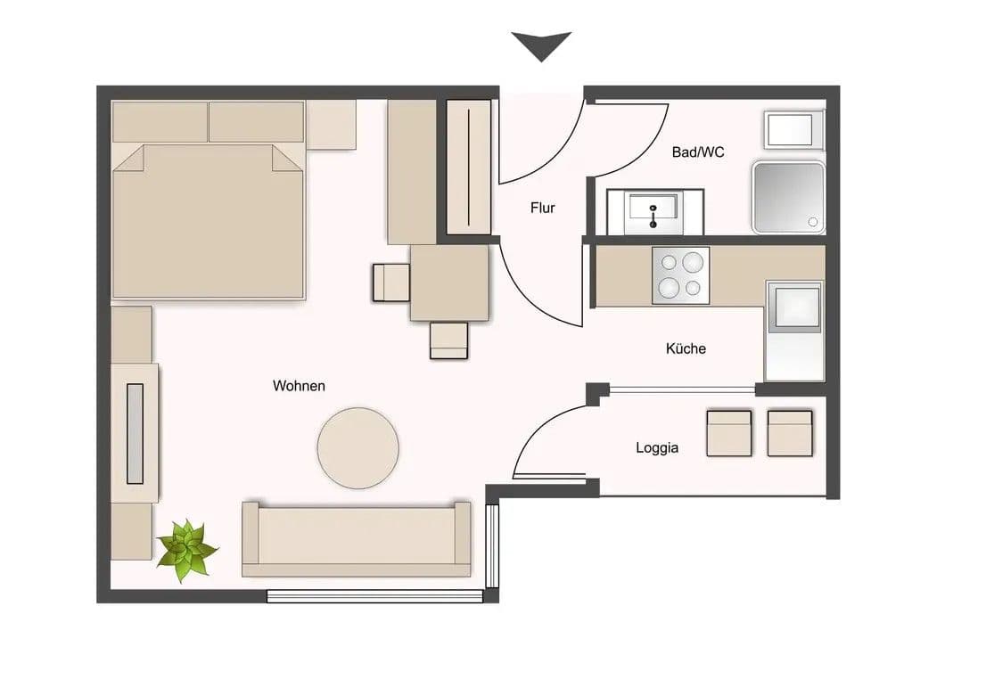 Pronájem bytu 1+1 35 m², Augustenstr. 81, Stuttgart, Bádensko-Württembersko Pronájem bytu 1+1 35 m², Augustenstr. 81, Stuttgart, Bádensko-Württembersko