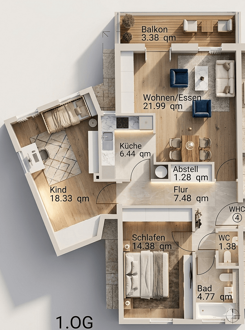 Prodej bytu 3+1 80 m², Steinebergstraße, Ludwigsfelde, Braniborsko Prodej bytu 3+1 80 m², Steinebergstraße, Ludwigsfelde, Braniborsko