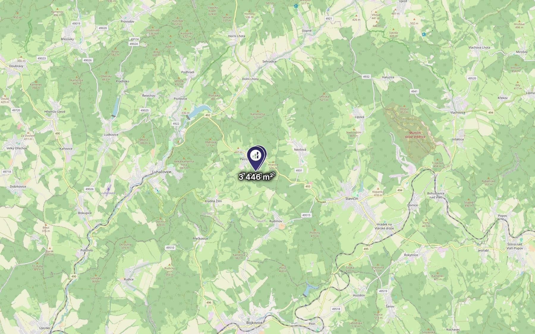 Prodej pozemku 11.292 m², Petrůvka, Zlínský kraj Prodej pozemku 11.292 m², Petrůvka, Zlínský kraj