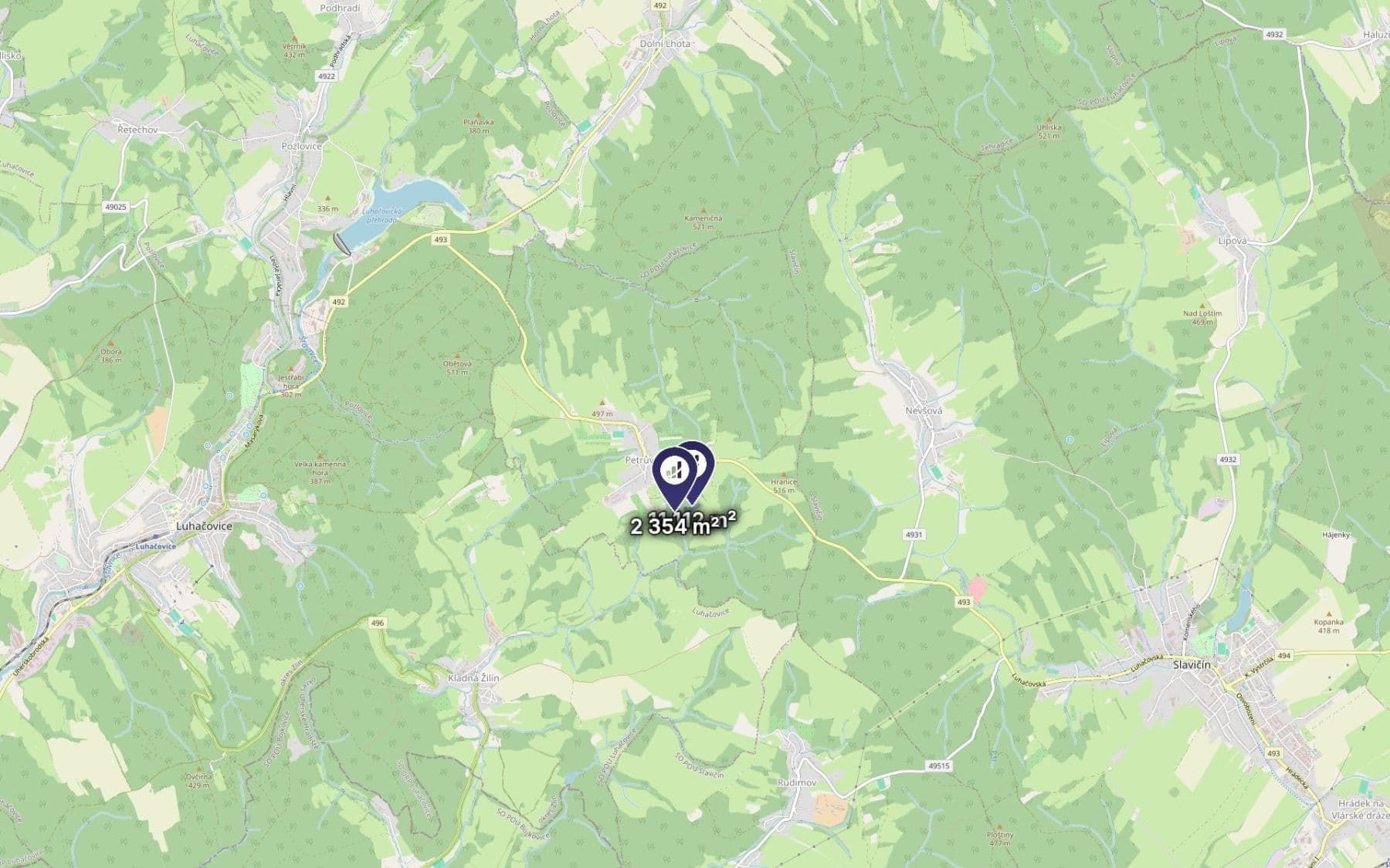 Prodej pozemku 13.466 m², Petrůvka, Zlínský kraj Prodej pozemku 13.466 m², Petrůvka, Zlínský kraj