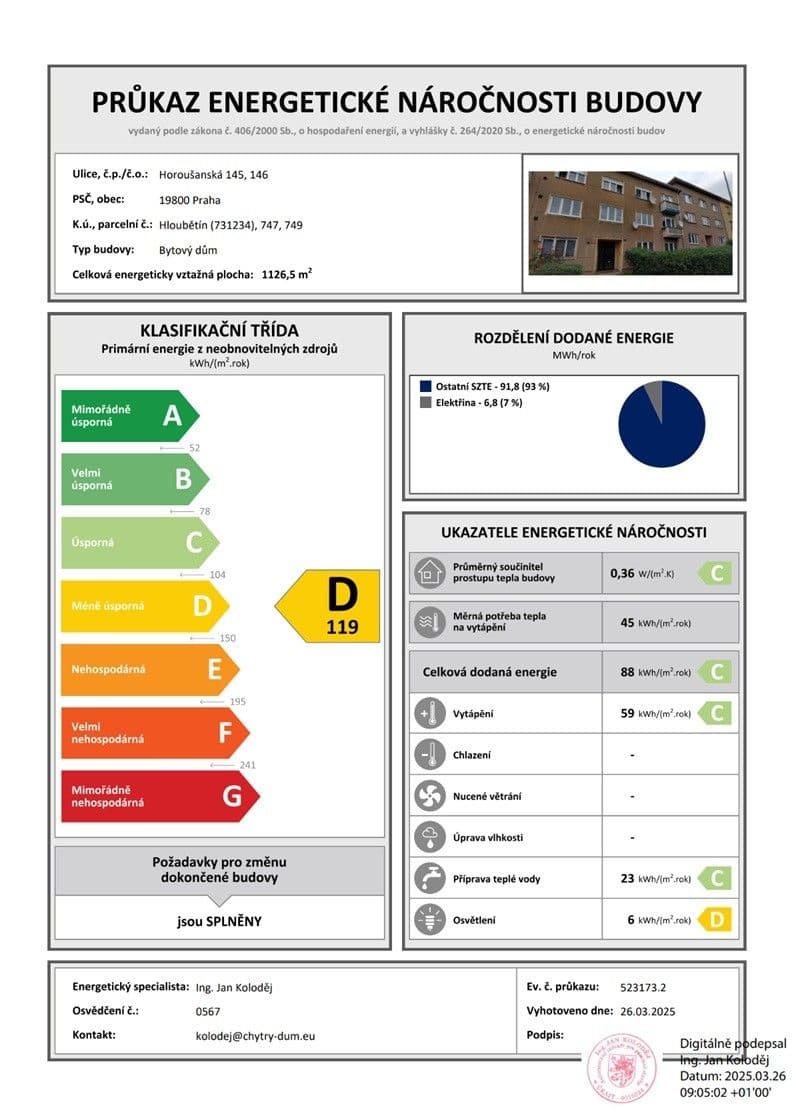 Prodej bytu 2+1 56 m², Horoušanská, Praha, Praha Prodej bytu 2+1 56 m², Horoušanská, Praha, Praha