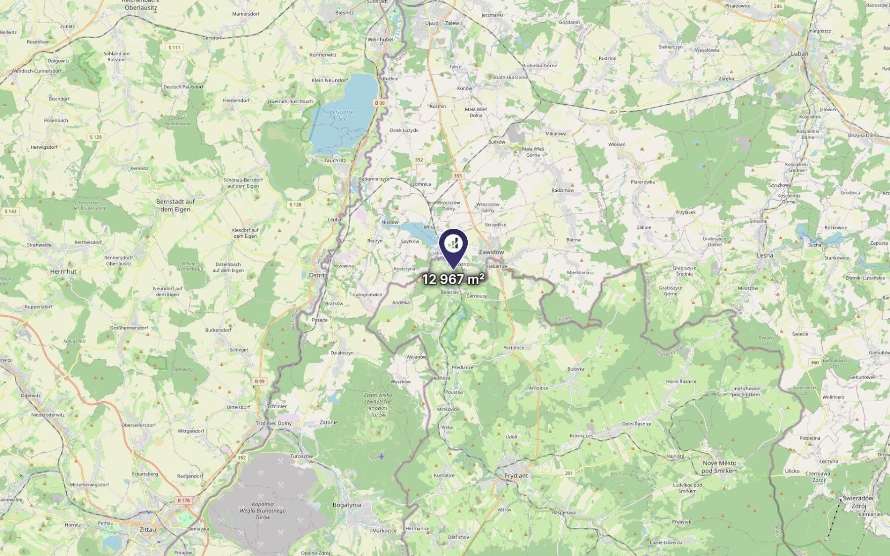 Prodej pozemku 12.967 m², Černousy, Liberecký kraj Prodej pozemku 12.967 m², Černousy, Liberecký kraj