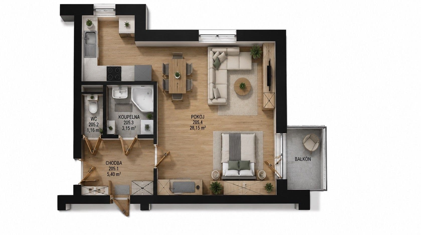Pronájem bytu 1+kk 40 m², Vilová, Jirny, Středočeský kraj Pronájem bytu 1+kk 40 m², Vilová, Jirny, Středočeský kraj
