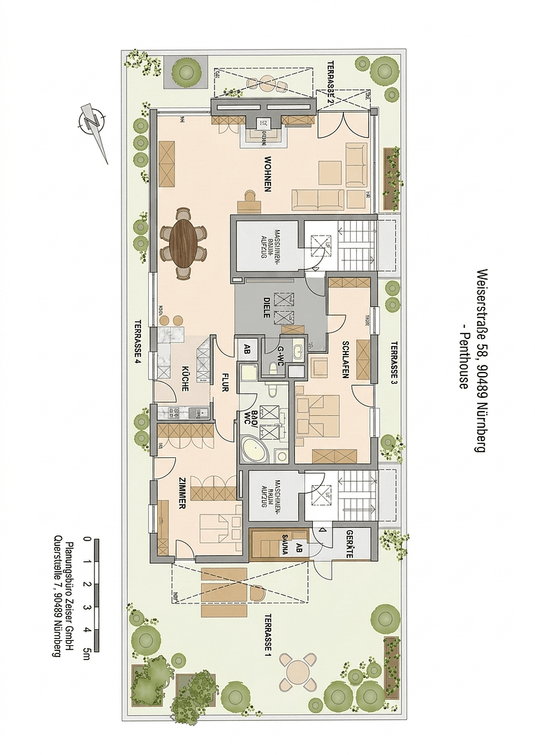 Pronájem bytu 3+1 144 m², Welserstrasse 58, Nürnberg, Bavorsko Pronájem bytu 3+1 144 m², Welserstrasse 58, Nürnberg, Bavorsko