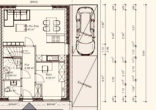 Pronájem domu 100 m², pozemek 150 m², Am Mühlenkamp 81, Osnabrück, Dolní Sasko Pronájem domu 100 m², pozemek 150 m², Am Mühlenkamp 81, Osnabrück, Dolní Sasko