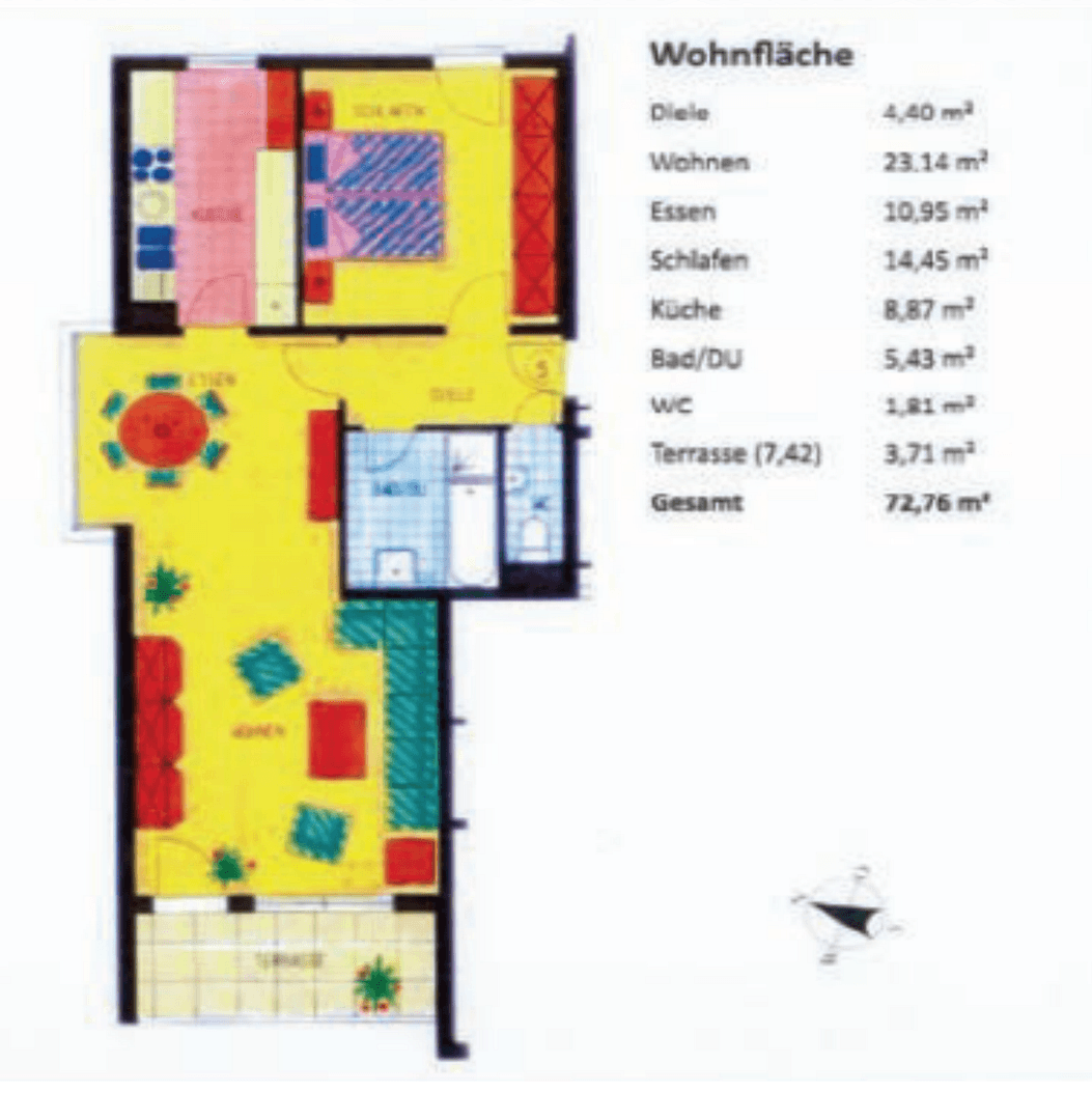 Pronájem bytu 2+kk 73 m², Lameystraße 26, Pforzheim, Bádensko-Württembersko Pronájem bytu 2+kk 73 m², Lameystraße 26, Pforzheim, Bádensko-Württembersko