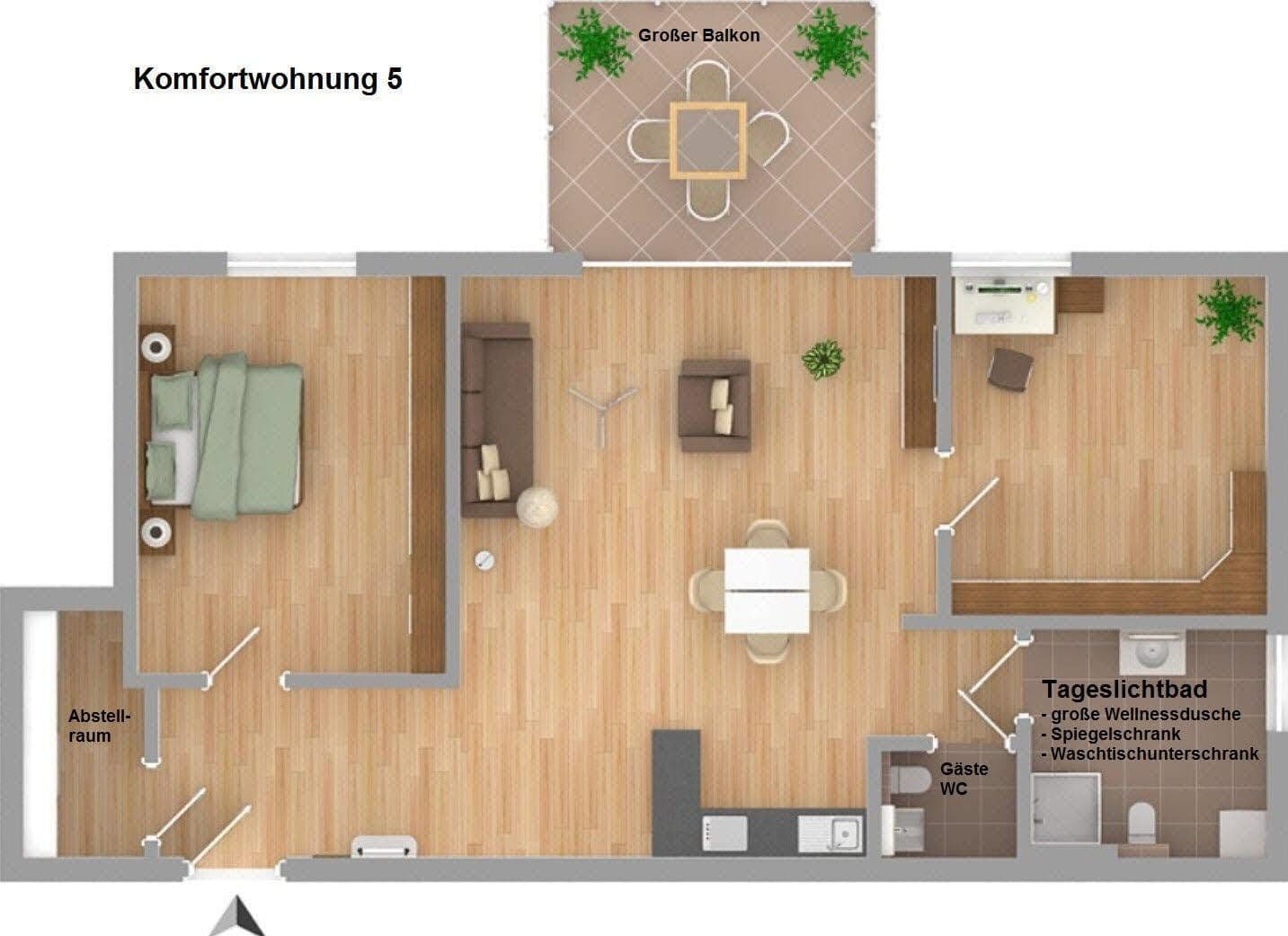 Pronájem bytu 3+kk 91 m², Freudenstadt, Bádensko-Württembersko Pronájem bytu 3+kk 91 m², Freudenstadt, Bádensko-Württembersko