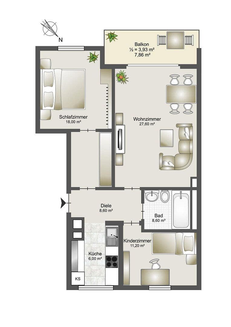 Pronájem bytu 3+1 80 m², München, Bavorsko Pronájem bytu 3+1 80 m², München, Bavorsko