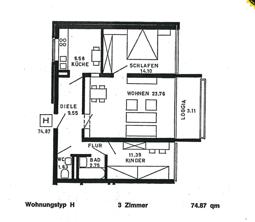 Prodej bytu 3+1 75 m², Breslauerstraße 16, Neu-Ulm, Bavorsko Prodej bytu 3+1 75 m², Breslauerstraße 16, Neu-Ulm, Bavorsko