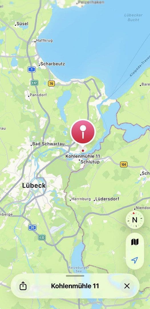 Prodej pozemku 1.330 m², Kohlenmühle 11, Lübeck-Kücknitz, Šlesvicko-Holštýnsko Prodej pozemku 1.330 m², Kohlenmühle 11, Lübeck-Kücknitz, Šlesvicko-Holštýnsko