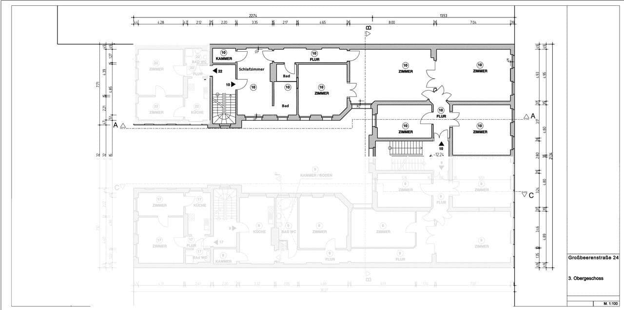 Prodej bytu 5+1 189 m², Großbeerenstr. 24, Berlin, Berlín Prodej bytu 5+1 189 m², Großbeerenstr. 24, Berlin, Berlín